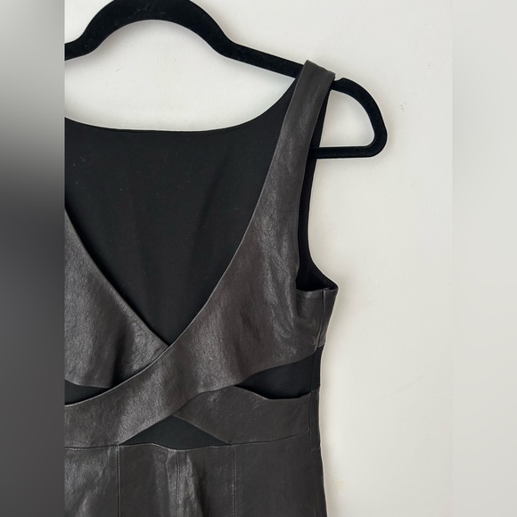 All Saints Turi lamb Leather Dress Black Size - Picture 13 of 15